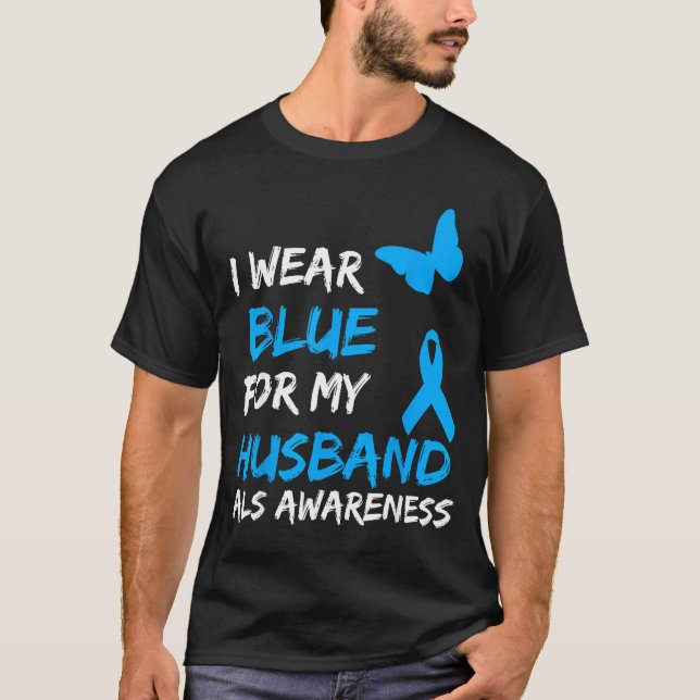 T-shirt Je Mon Als Sensibilisation Mari Bleu (Devant)