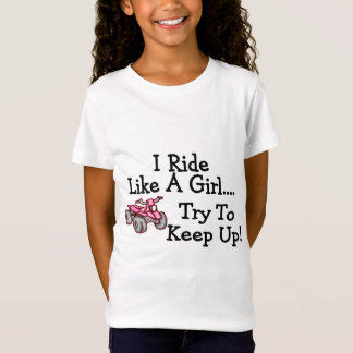 T-Shirt Je monte comme un essai de fille pour maintenir le