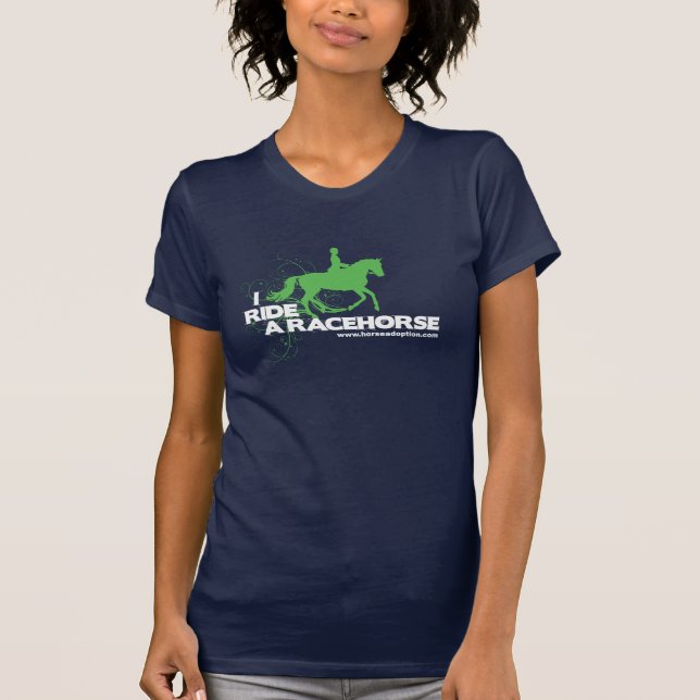 T-shirt Je monte un cheval de course (Devant)