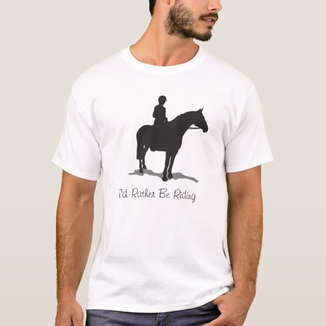 T-shirt Je monterais plutôt, chemise de silhouette de (Devant)