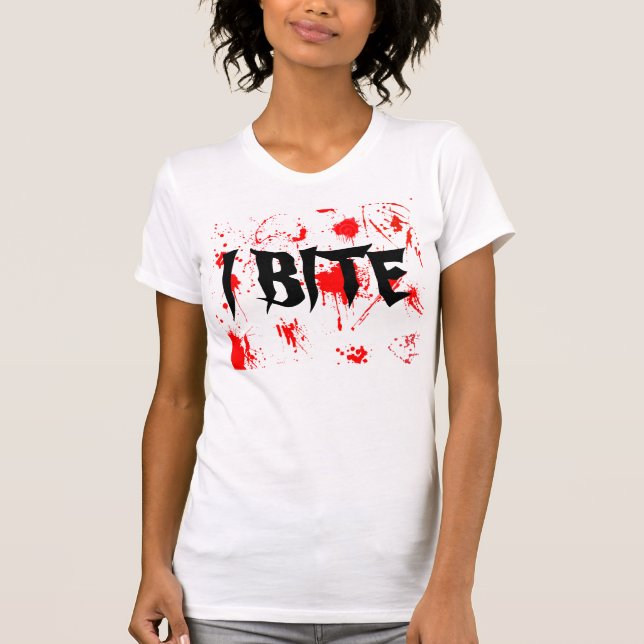 T-SHIRT JE MORDS (LES VAMPIRES) (Devant)