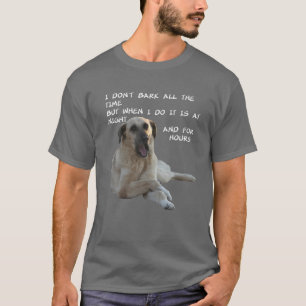 T-shirt Je n'aboie pas tout le temps Kangal avec un Expres
