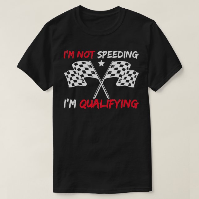 T-shirt Je N'Accélère Pas Mon Qualification Motorsport Rac (Design devant)