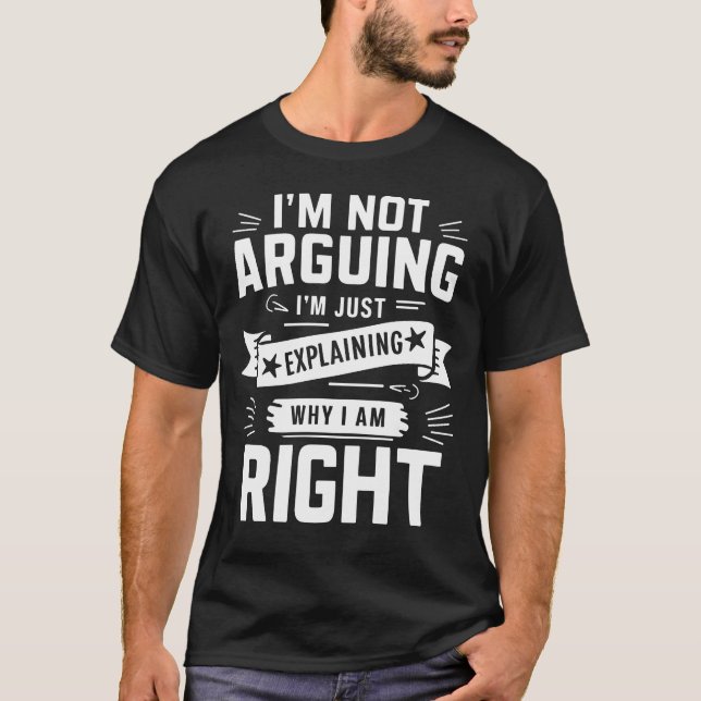 T-shirt Je n'affirme pas que j'explique juste pourquoi j'a (Devant)