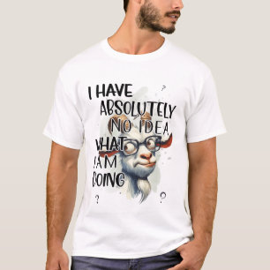 T-shirt Je n'ai aucune idée de chèvre