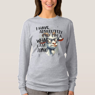 T-shirt Je n'ai aucune idée de chèvre
