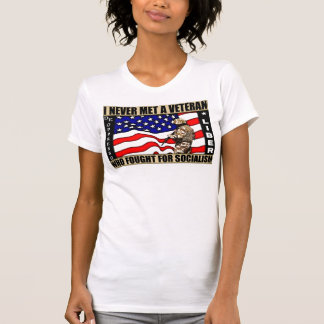 T-shirt Je n'ai jamais rencontré un vétéran qui a lutté