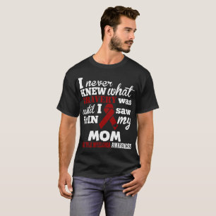 T-shirt Je n'ai jamais su la conscience de myélome