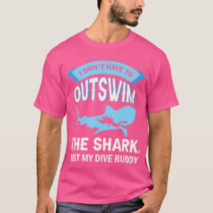 T-shirt Je N'Ai Pas À Surnager Le Shark Diver Ocean Scub