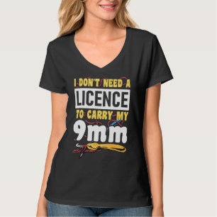 T-shirt Je n'ai pas besoin d'une licence Citations de Tric
