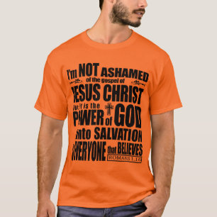 T-shirt Je n'ai pas honte de l'évangile