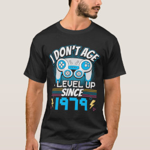 T-shirt Je n'ai pas l'âge I niveau up depuis 1979 Jeu 44e