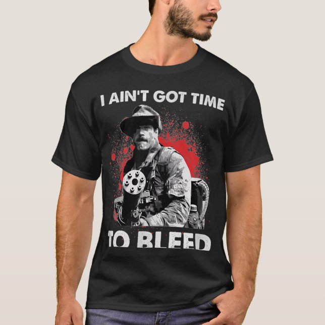 T-shirt Je N'Ai Pas Le Temps De Saigner. (Devant)