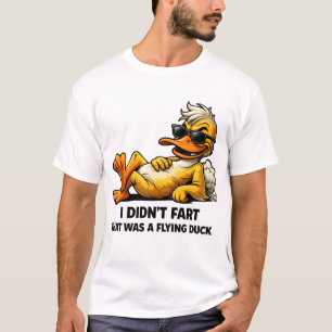 T-shirt Je n'ai pas péter c'était un canard volant canard
