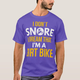 T-shirt Je N'Ai Pas Rêvé Je Suis Un Vélo Simple Motocross