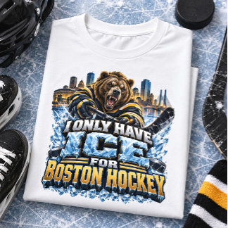 T-shirt Je n'ai que de la glace pour le fan de hockey de B