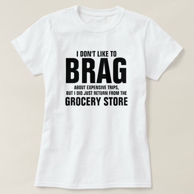 T-SHIRT JE N'AIME PAS BRAG (Design devant)