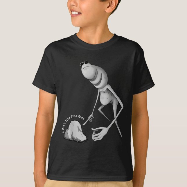 T-shirt Je n'aime pas cette blague de rocher de Marcus le  (Devant)