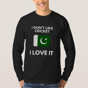 T-shirt Je N'Aime Pas Le Cricket J'Aime Ça Cricket Pakista