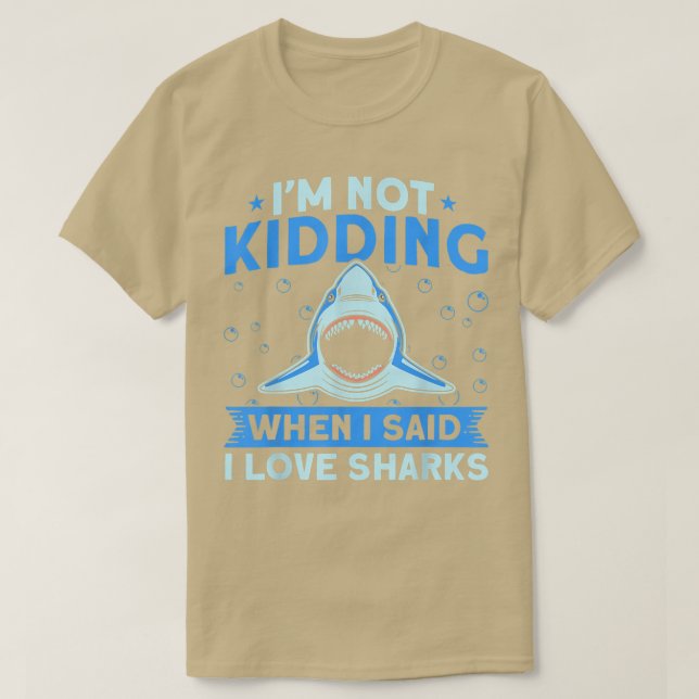 T-shirt Je n'aime pas les requins animaux requins (Design devant)