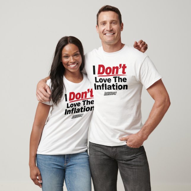 T-shirt Je n'aime pas l'inflation (Unisexe)
