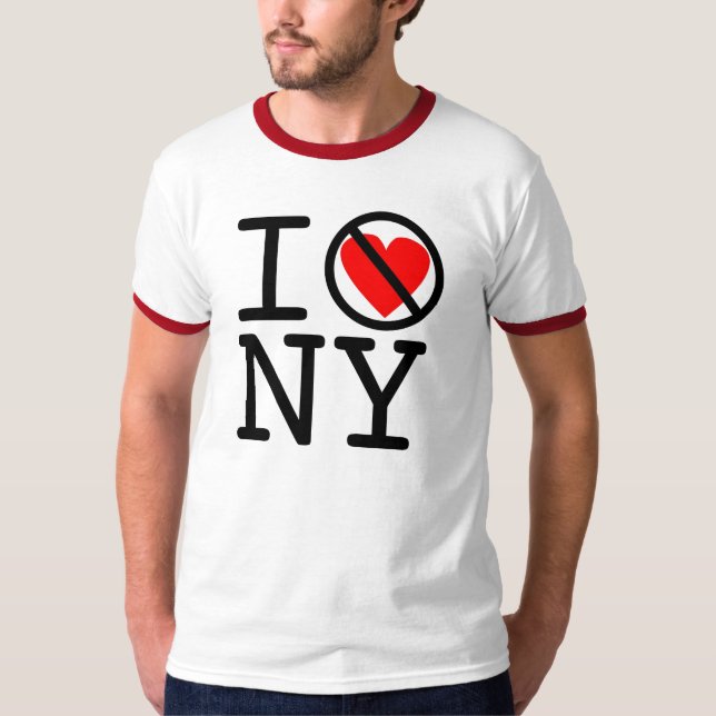 T-shirt Je n'aime pas New York ! (Devant)
