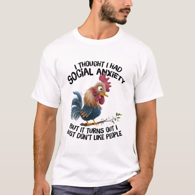 T-shirt Je n'aime tout simplement pas les gens (Devant)