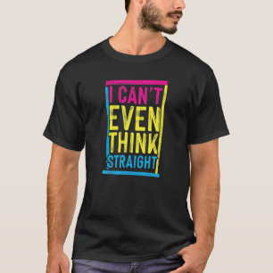 T-shirt Je n'arrive même pas à penser directement drôle fi