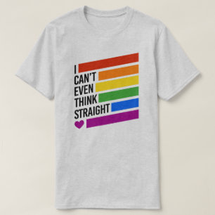 T-shirt Je n'arrive même pas à penser tout droit