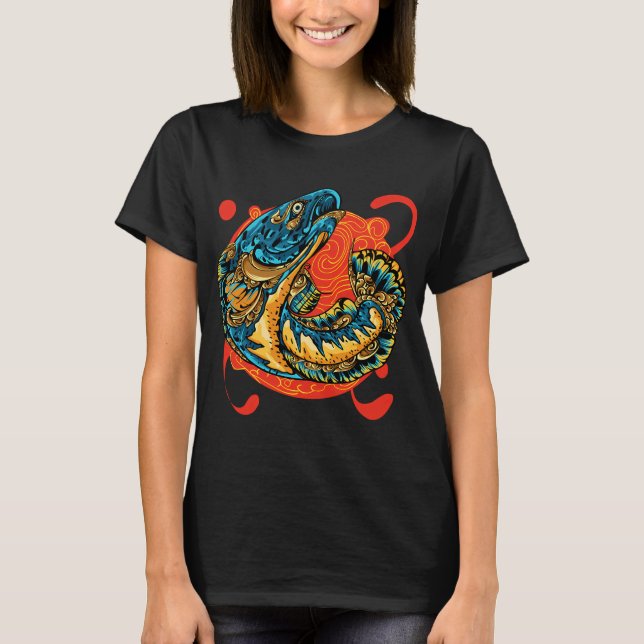 T-shirt Je n'attends pas un poisson (Devant)