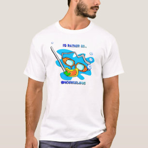 T-shirt Je naviguerais au schnorchel plutôt