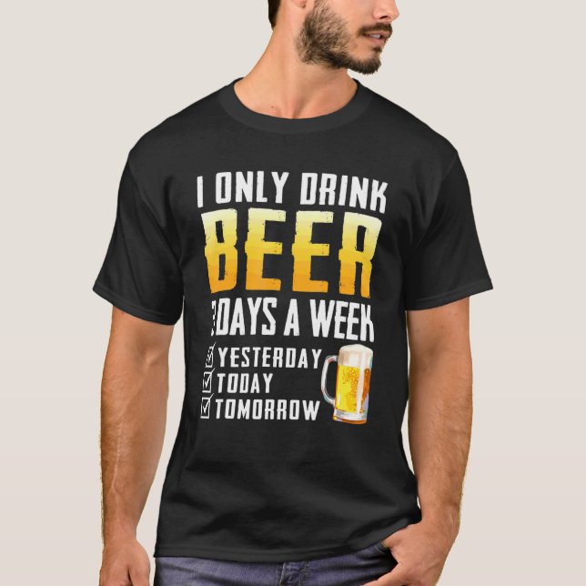 T-shirt Je Ne Bois Que De La Bière (Devant)