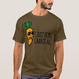 T-shirt Je ne carotte pas tous drôle de jeu végétarien de