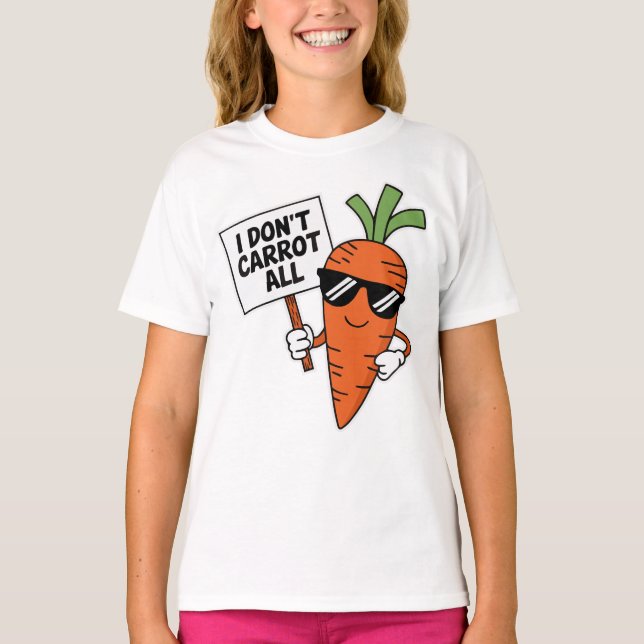 T-shirt Je ne carotte pas tous les légumes de jeu (Devant)