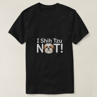 T-shirt Je Ne Chiffre Pas Tzu ! Funny Chien Pun