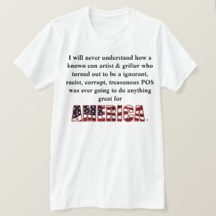 T-shirt Je ne comprendrai jamais comment un arnaqueur conn