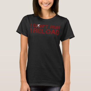 T-shirt Je ne cours pas je recharge drôle sarcastique dire