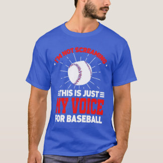 T-shirt Je ne crie pas Coaching Sports Coach Baseball fu