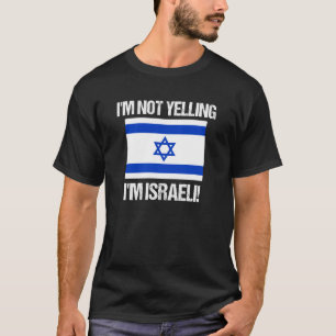 T-shirt Je ne crie pas Drapeau d'Israël Israël