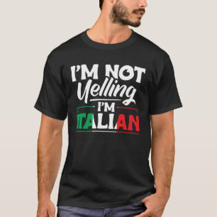 T-shirt Je Ne Crie Pas Je Suis Italien Italie Citation It