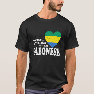 T-shirt Je ne crie pas, je suis un souvenir de drapeau gab