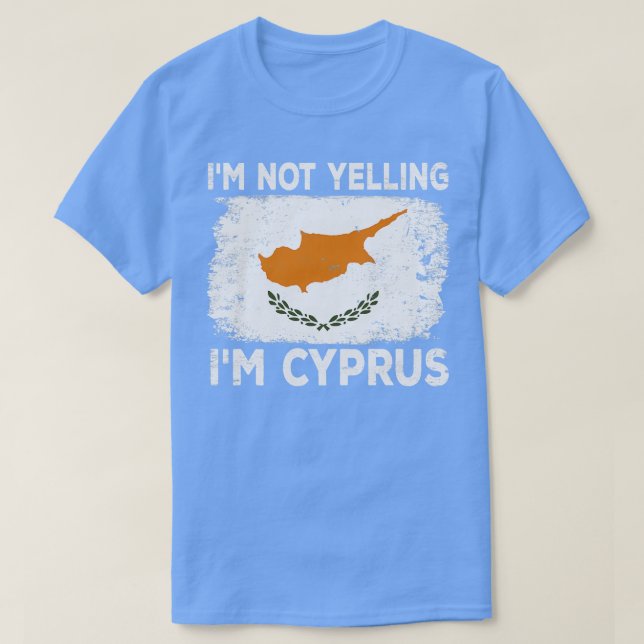 T-shirt Je Ne Crie Pas M Chypre Chypre Chypre Chypre Chypr (Design devant)