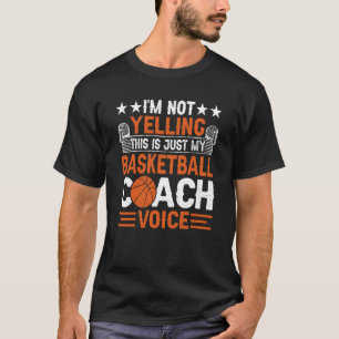 T-shirt Je ne crie pas que c'est juste mon entraîneur de b