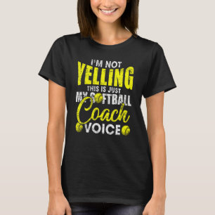 T-shirt Je ne crie pas que c'est juste mon entraîneur de s