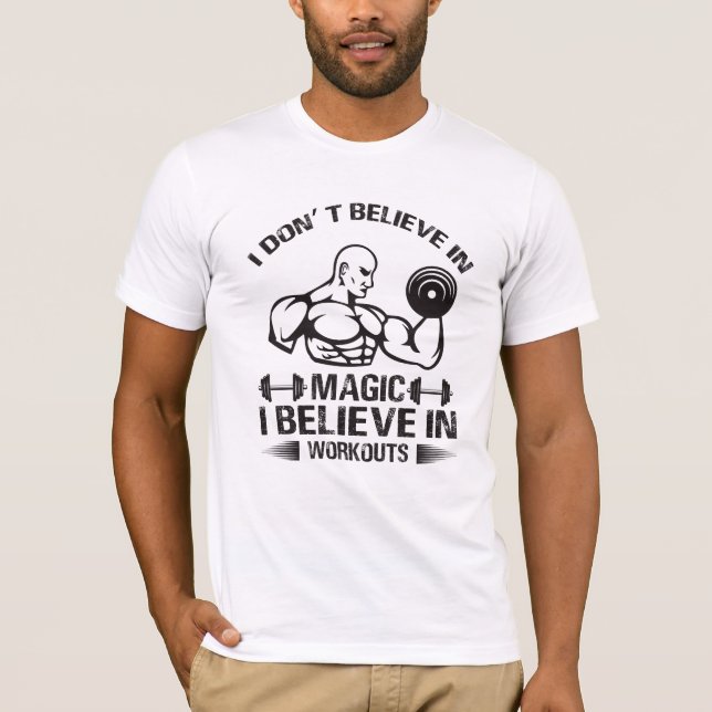 T-shirt Je ne crois pas à la magie (Devant)
