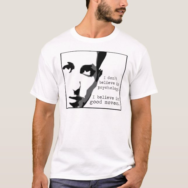 T-shirt Je ne crois pas à la psychologie… (Devant)