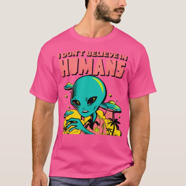 T-shirt Je Ne Crois Pas Au Design Humain (Devant)