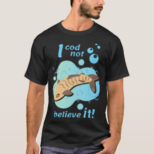 T-shirt Je ne crois pas que l'eau poisson animaux série té