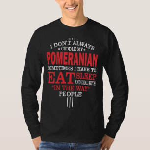 T-shirt Je Ne Cube Pas Toujours Mon Poméranien