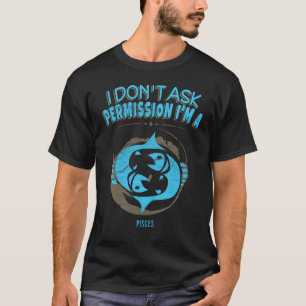 T-shirt Je ne demande pas à autorisation Poissons